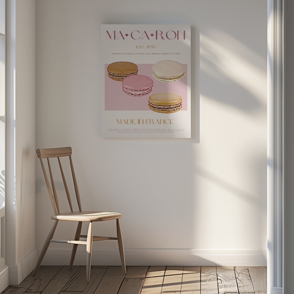 Macaron Print Canvastavla 30x40 cm