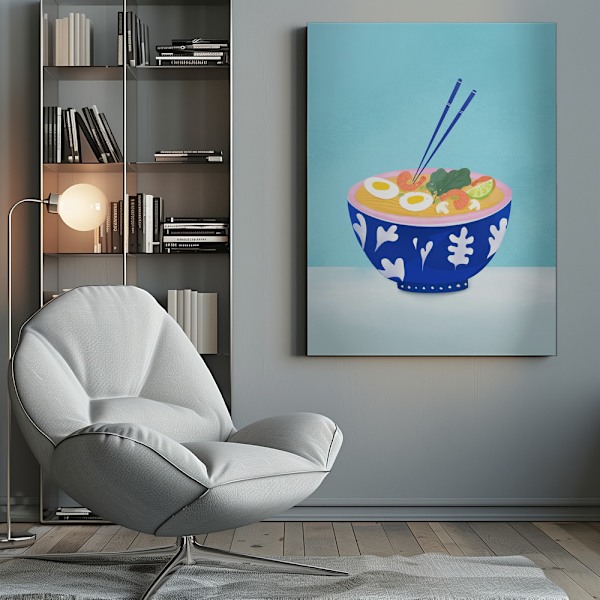 Ramen Bowl Canvastavla 50x70 cm