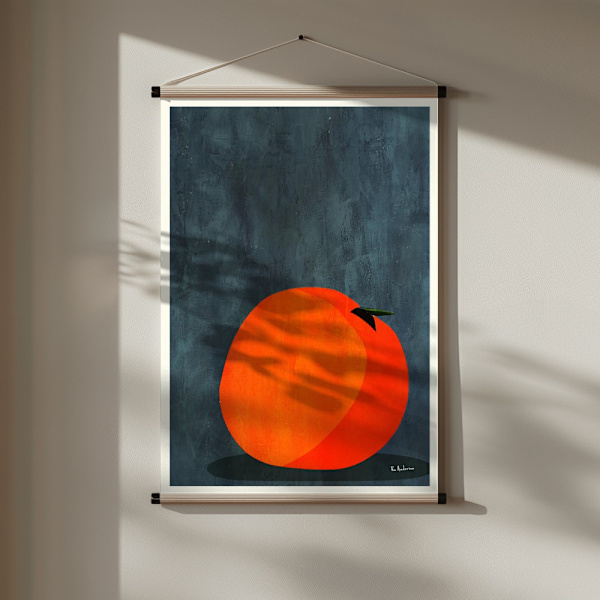 Calmly Sleeping Apple Poster 30x40 cm
