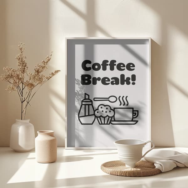 Coffee Break Poster 30x40 cm