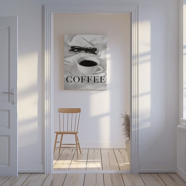 Coffee in Bed Canvastavla 50x70 cm