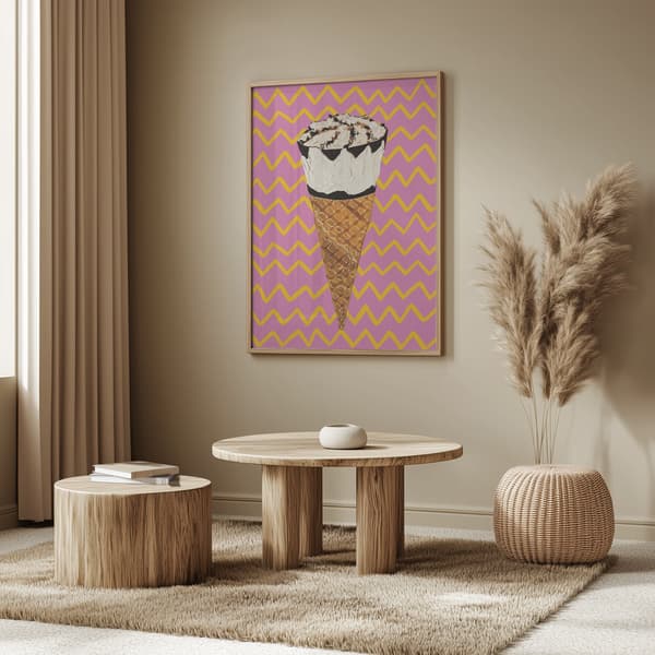 Cornetto Pink Poster 50x70 cm