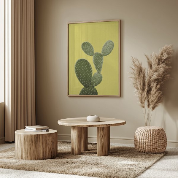 Yellow Cactus Poster 50x70 cm