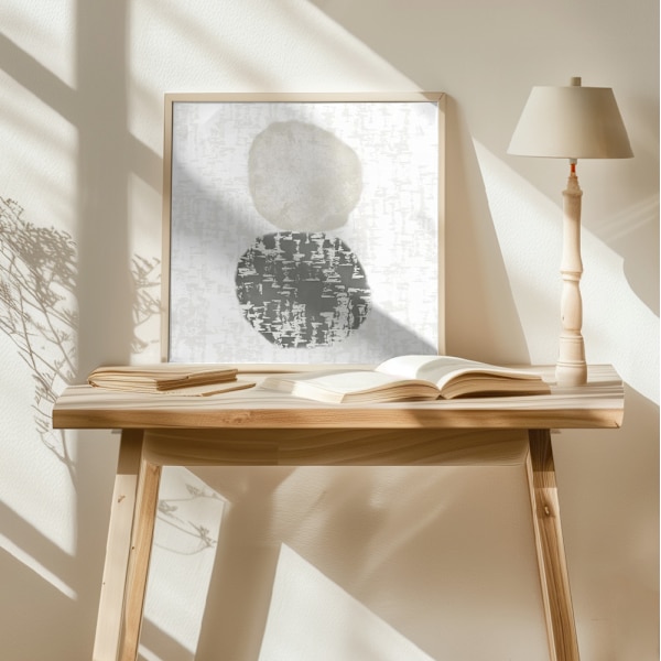 Organic circles Poster 50x50 cm