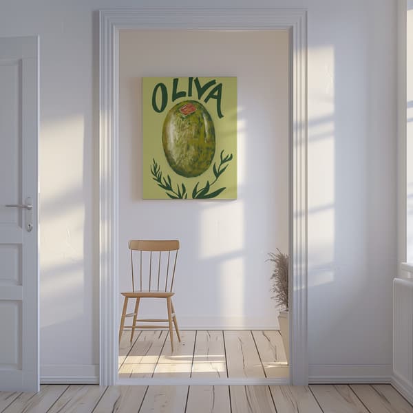 Olive Canvastavla 50x70 cm