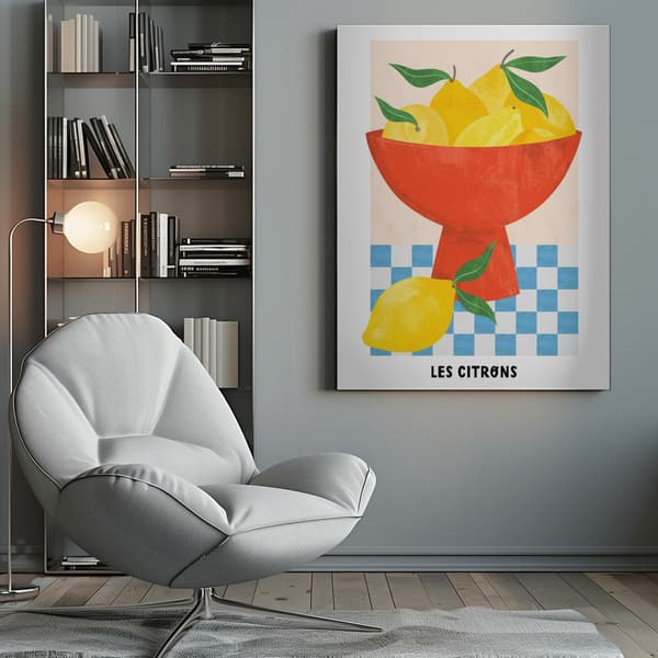 Les Citrons Canvastavla 50x70 cm