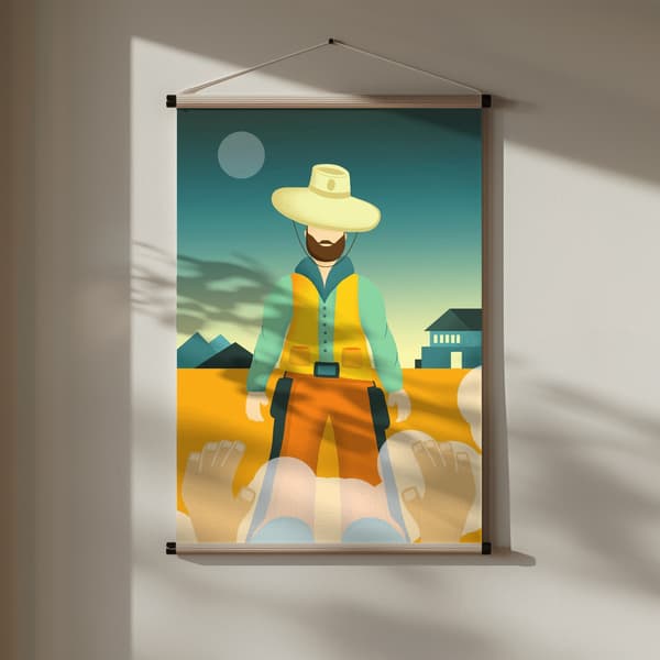 The Cowboy Poster 30x40 cm
