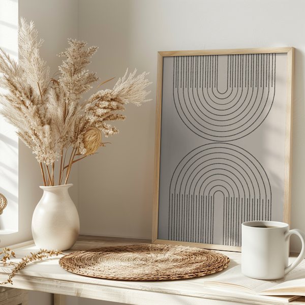 Simple Arch Composition Poster 30x40 cm