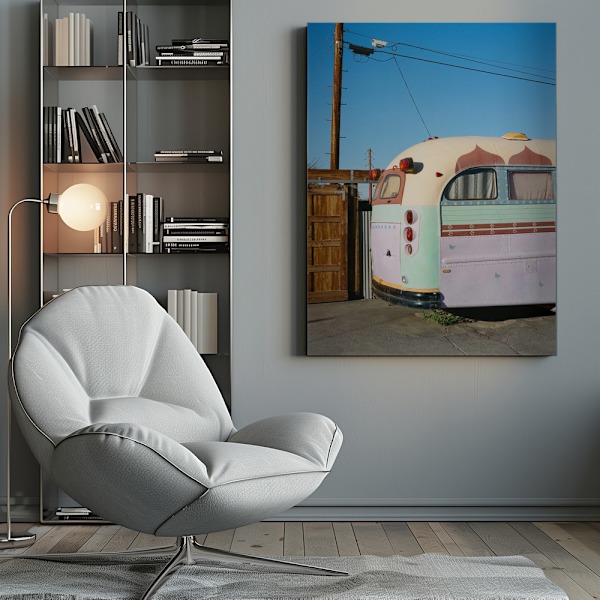 Joshua Tree Bus Canvastavla 50x70 cm