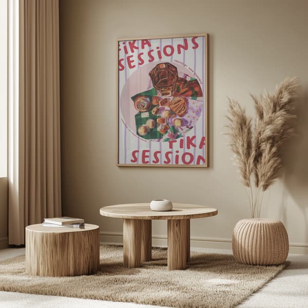 Amber and Green Poster 50x70 cm