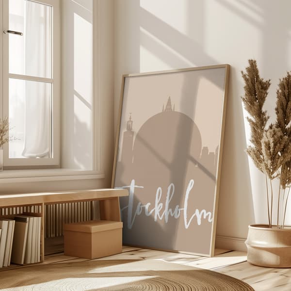Skyline Earth Tone 2 83 Poster 50x70 cm
