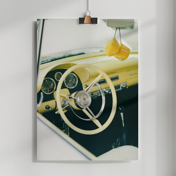 Classic Car VI Poster 50x70 cm