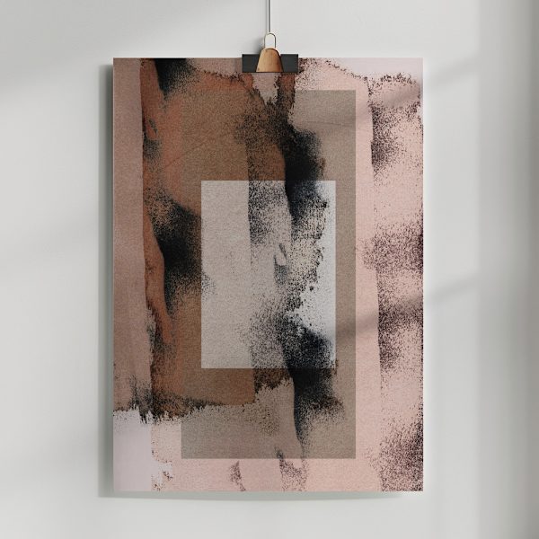 Abstract Brush Strokes 17y Poster 50x70 cm