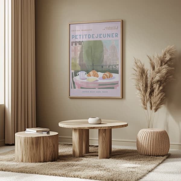 Petit Dejeuner Poster 50x70 cm
