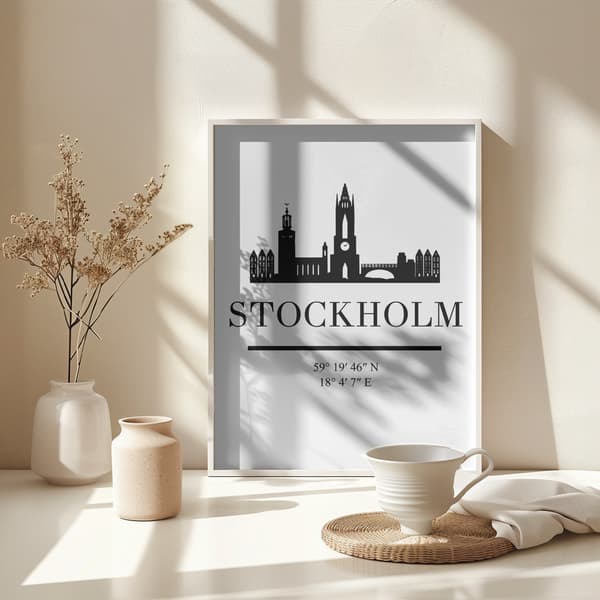 Black Skyline 83 Poster 30x40 cm