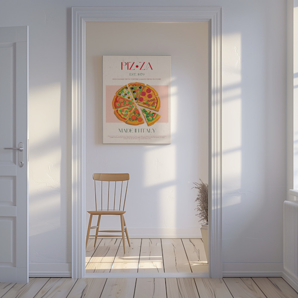 Pizza Canvastavla 50x70 cm