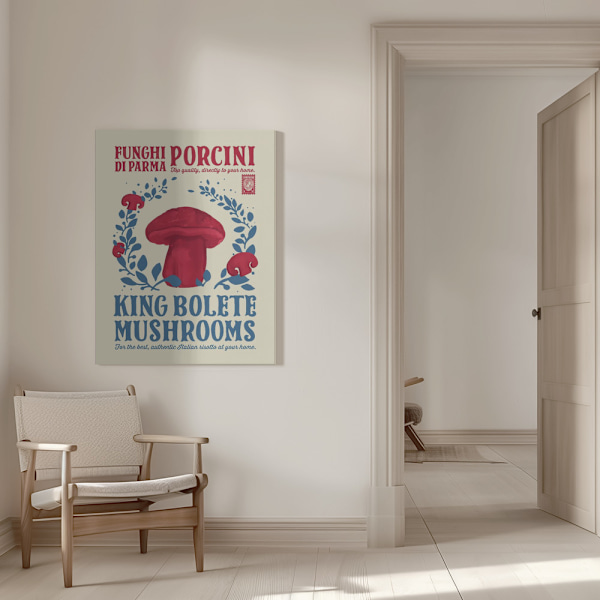 Porcini kitchen print Canvastavla 50x70 cm