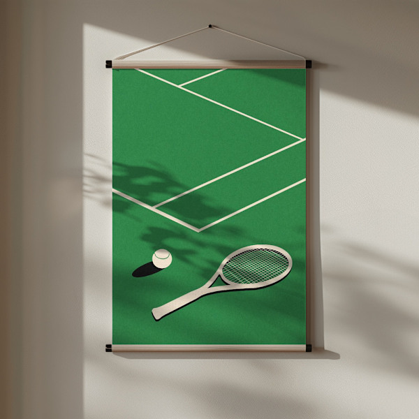 Rosi Feist Lawn Tennis Club Poster 30x40 cm