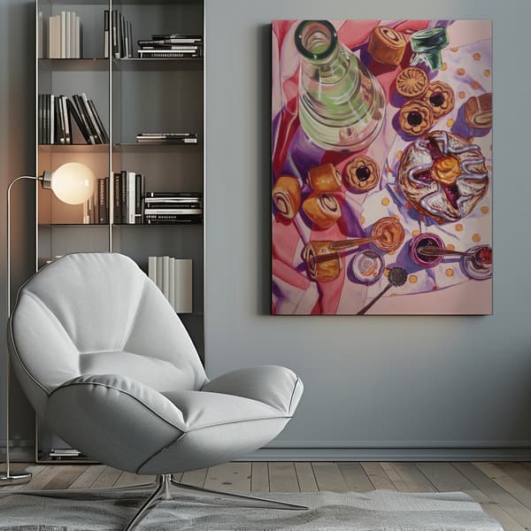 Sweeter Than Cotton Candy Canvastavla 50x70 cm