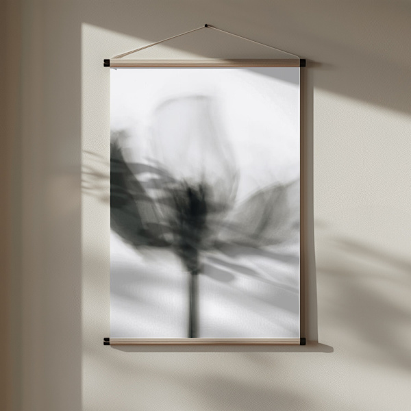 Mono Tulip Poster 30x40 cm