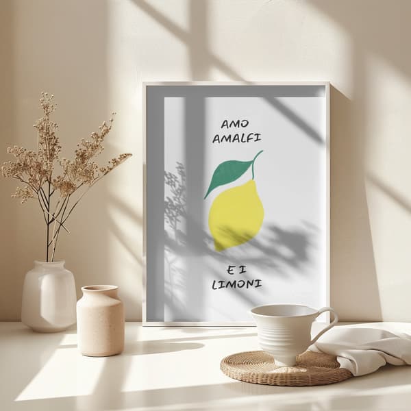 Amo Amalfi Poster 30x40 cm