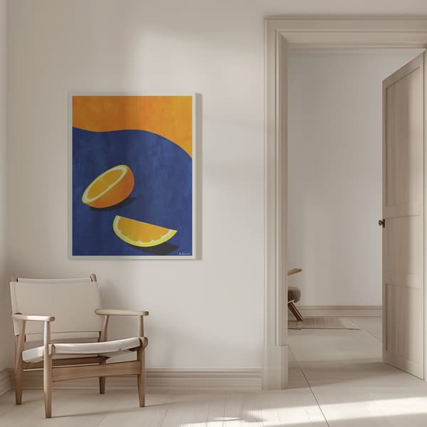 Petit Déjeuner, Deux Oranges Canvastavla 50x70 cm