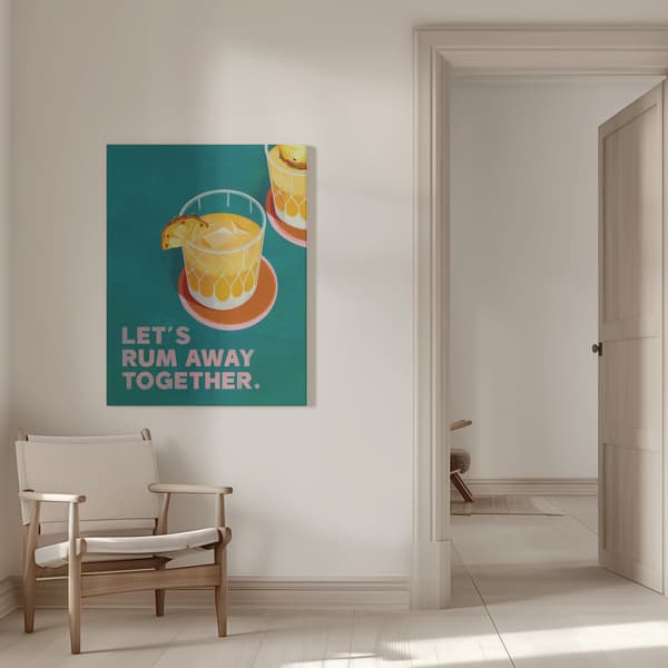 Rum Away Canvastavla 50x70 cm