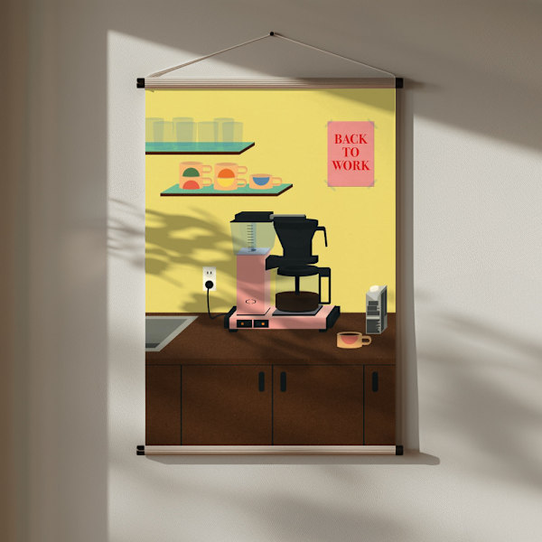 Back To Work Poster 30x40 cm