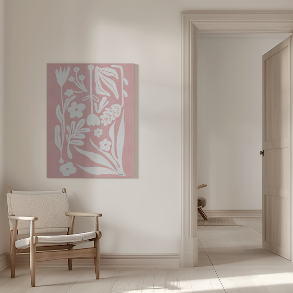 Nordic Abstract Florals Canvastavla 50x70 cm