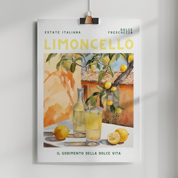 Linoncello Poster 50x70 cm