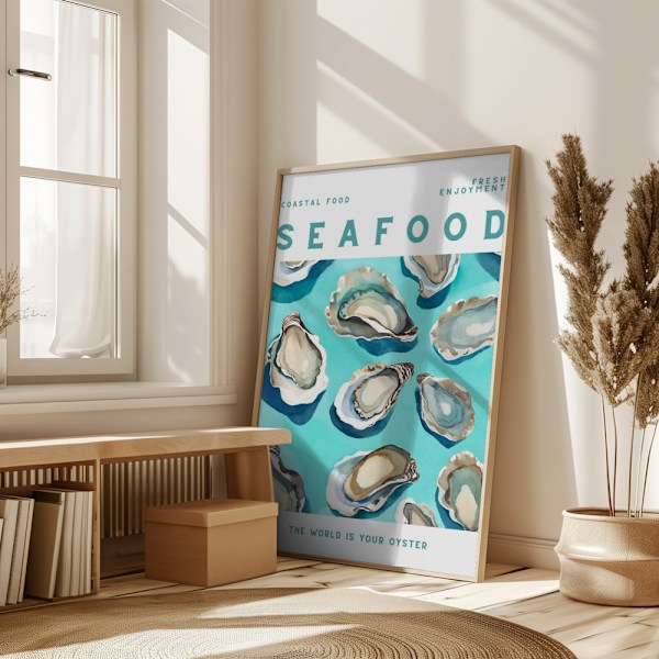 Seafood Poster 50x70 cm