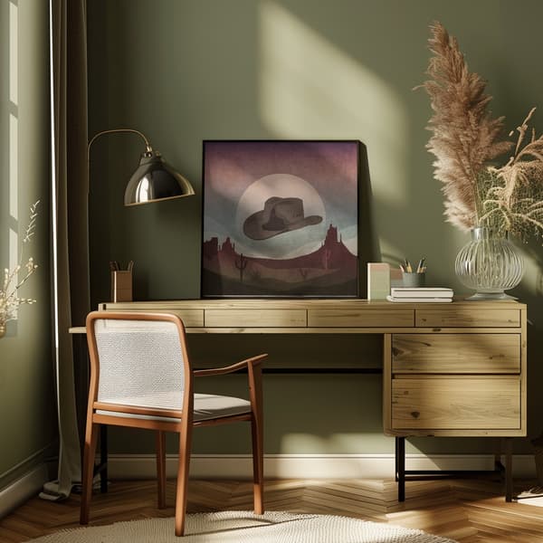 Cowboy Hat Poster 50x50 cm