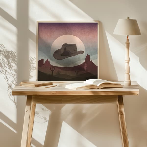 Cowboy Hat Poster 50x50 cm