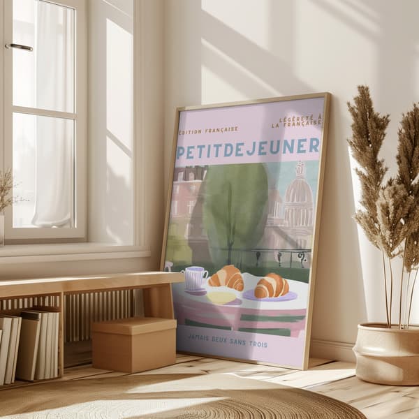 Petit Dejeuner Poster 50x70 cm