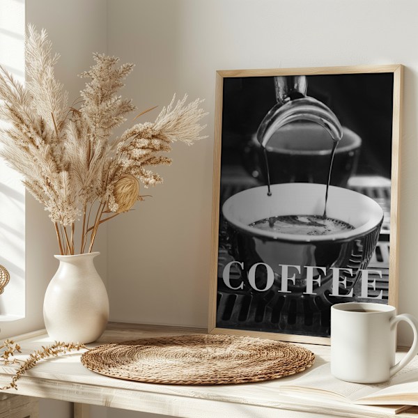Coffee Text 2 Poster 30x40 cm