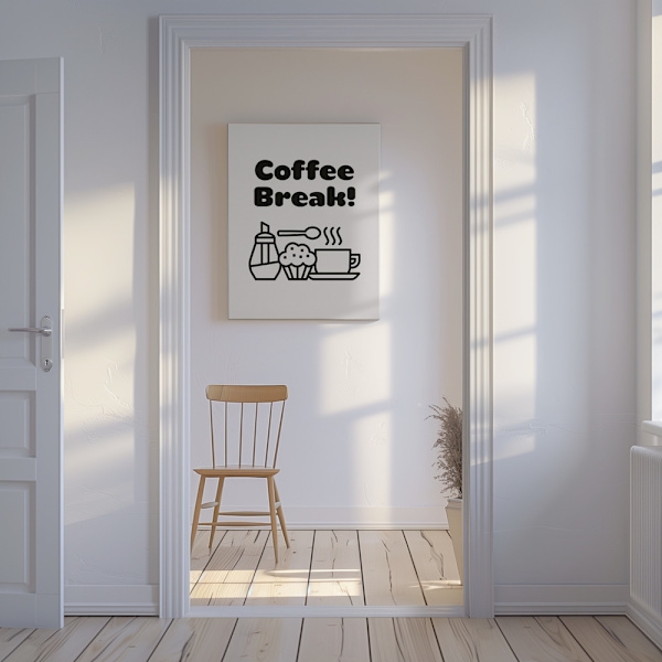 Coffee Break Canvastavla 50x70 cm