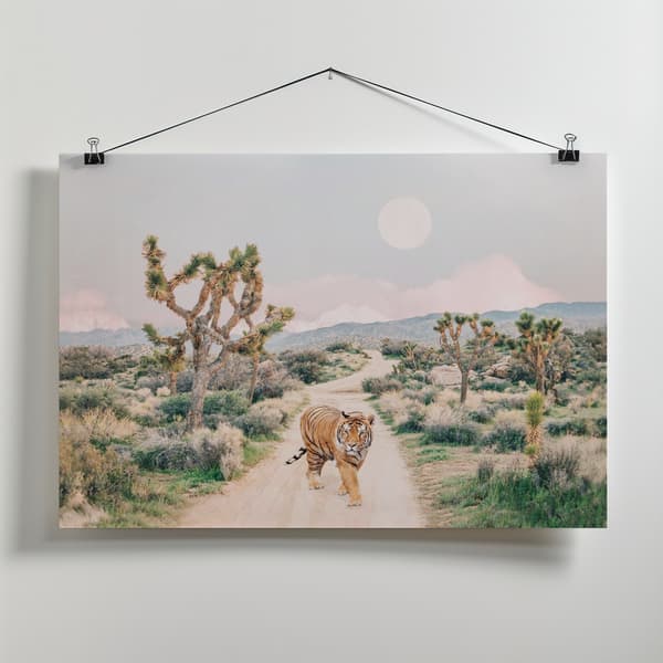 Wandering Tiger Canvastavla 40x30 cm