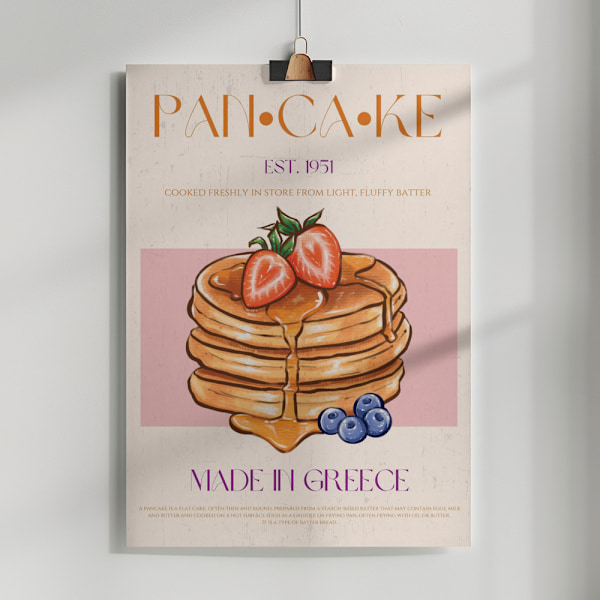 Pancake Poster 50x70 cm