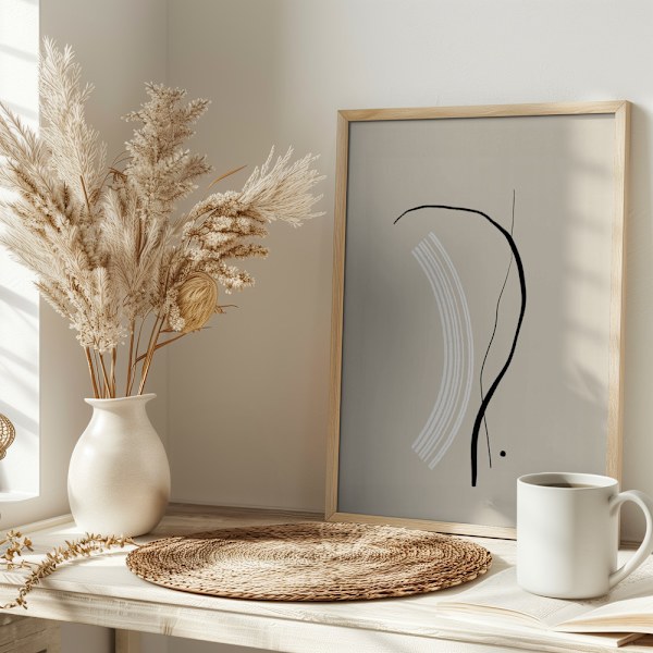 Composition of Lines - The First Poster 30x40 cm