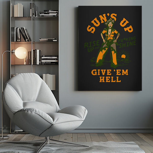 Suns Up 2.png Canvastavla 50x70 cm