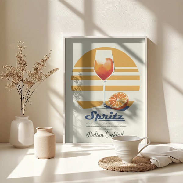 Spritz summer print Poster 30x40 cm