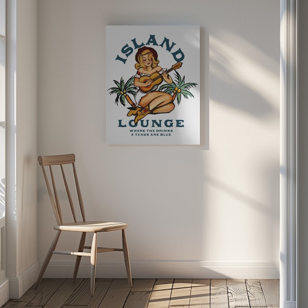 Island Lounge.png Canvastavla 30x40 cm