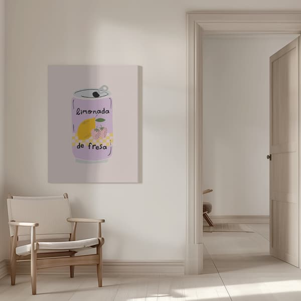 Strawberry Lemonade Canvastavla 50x70 cm