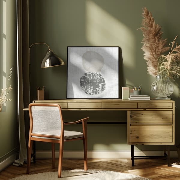 Organic circles Poster 50x50 cm