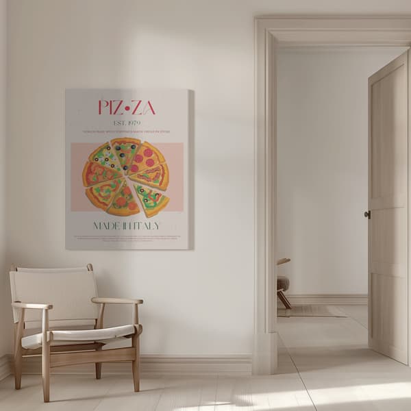 Pizza Canvastavla 50x70 cm