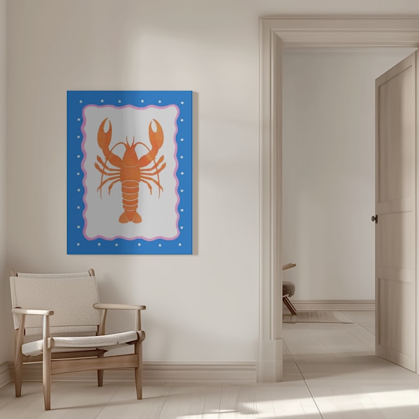 Lobster Canvastavla 50x70 cm