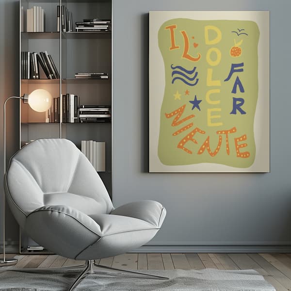 La Dolce Far Niente Canvastavla 50x70 cm