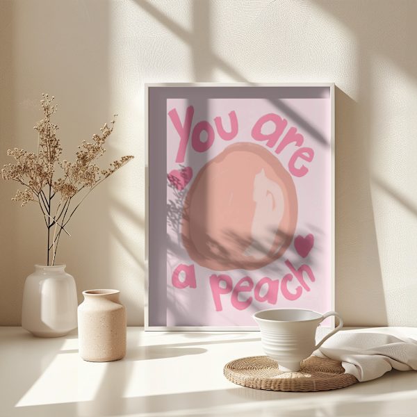 Peach Poster 30x40 cm