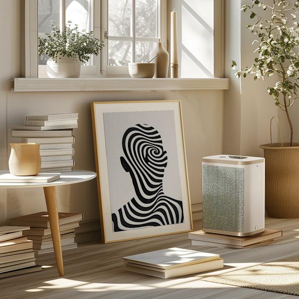 Striped Man Poster 50x70 cm