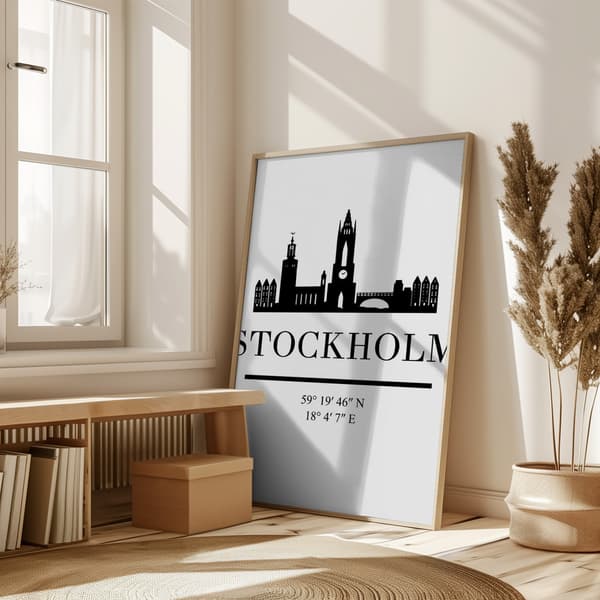 Black Skyline 83 Poster 50x70 cm
